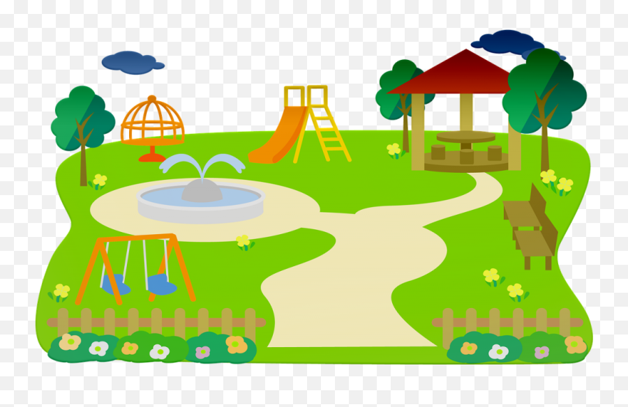 Park Play Slide - Children Playground Png,Playground Png