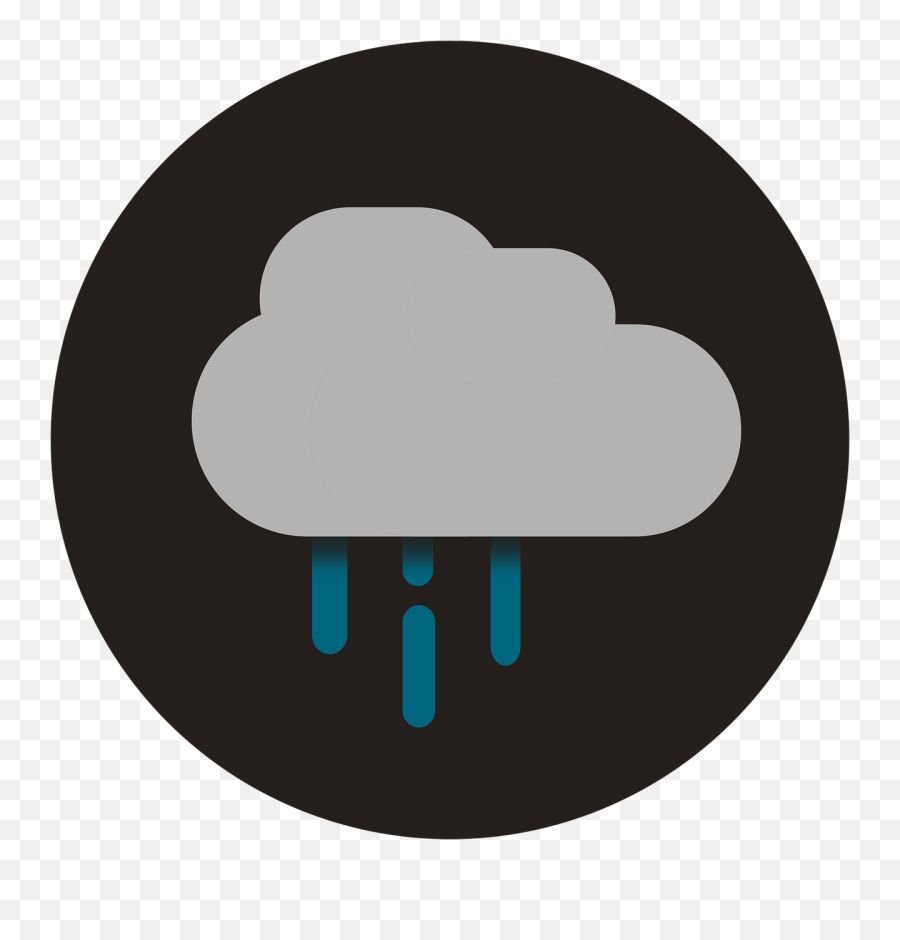 Free Photo Weather Icon Flat Design Clouds Rain Storm - Circle Rain Transparent Png,Flat Icon Designs
