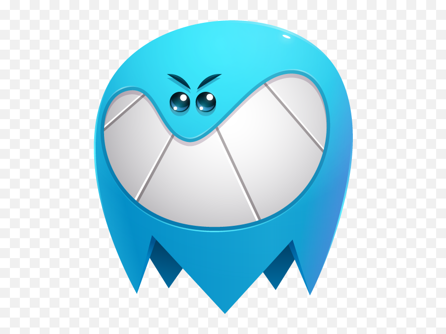 Download Blue Ghost Evil Smile - Eye Png Image With No Circle,Creepy Eye Png