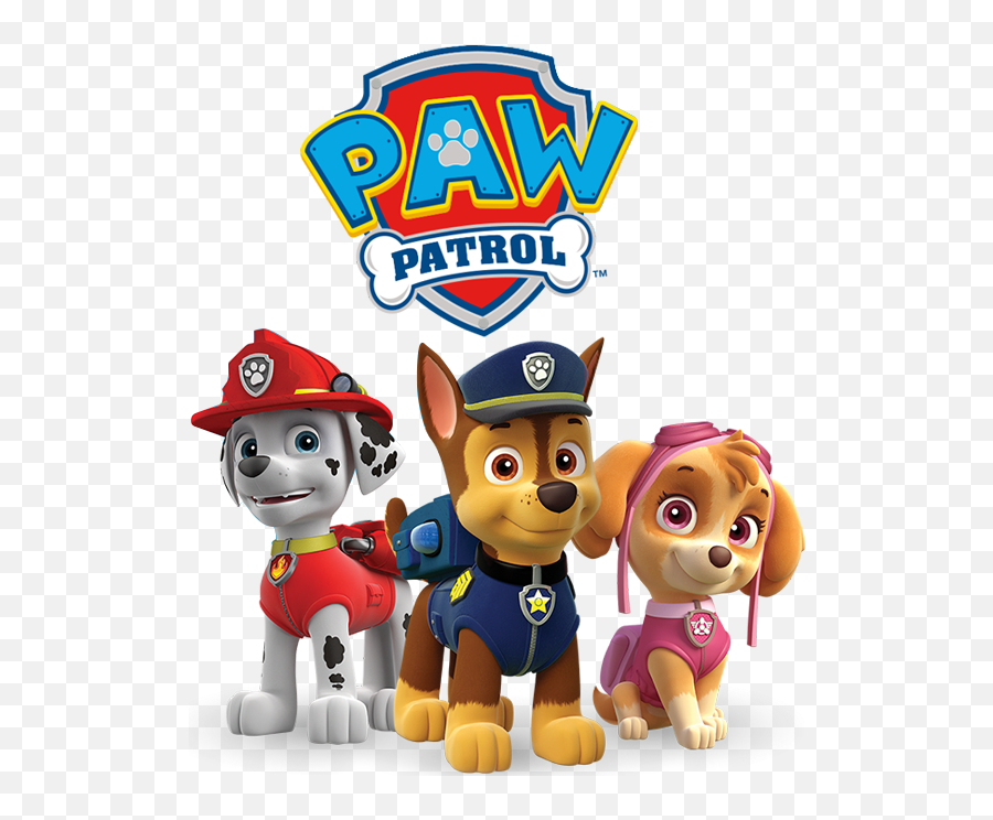 Paw Patrol Birthday Party Clipart Png Download - Paw Paw Patrol Chase Marshall Skye,Paw Patrol Png