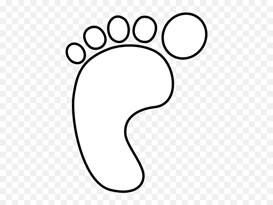 Gnome Foot White Clip Art - Vector Clip Art Footprint Clipart White Png,Gtk Icon