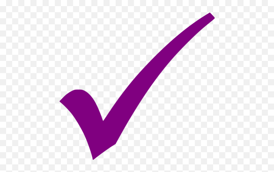 Purple Check Mark 3 Icon - Free Purple Check Mark Icons Png,Right Tick Icon