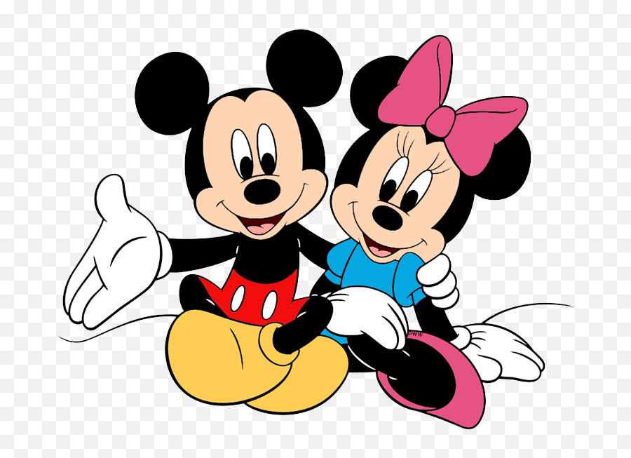 New Mickey Minnie Posing Clipart - Mickey Mouse Y Minnie Png,Mickey And Minnie Png