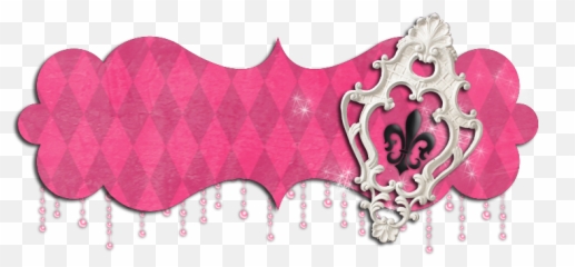 Vintage Pink Banner Png 3 Image - Girly Banner Background