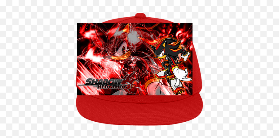 Shadow The Hedgehog Flat Bill Fitted Hats - Shadow The Hedgehog Png,Shadow The Hedgehog Logo