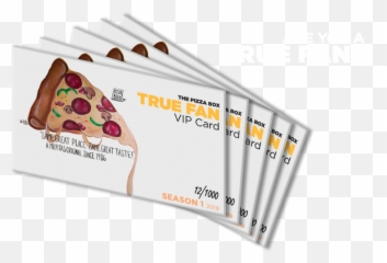 True Fan Card U2014 The Pizza Box A Milpitas Original Since 1986 - Stollen Png,Flan Png