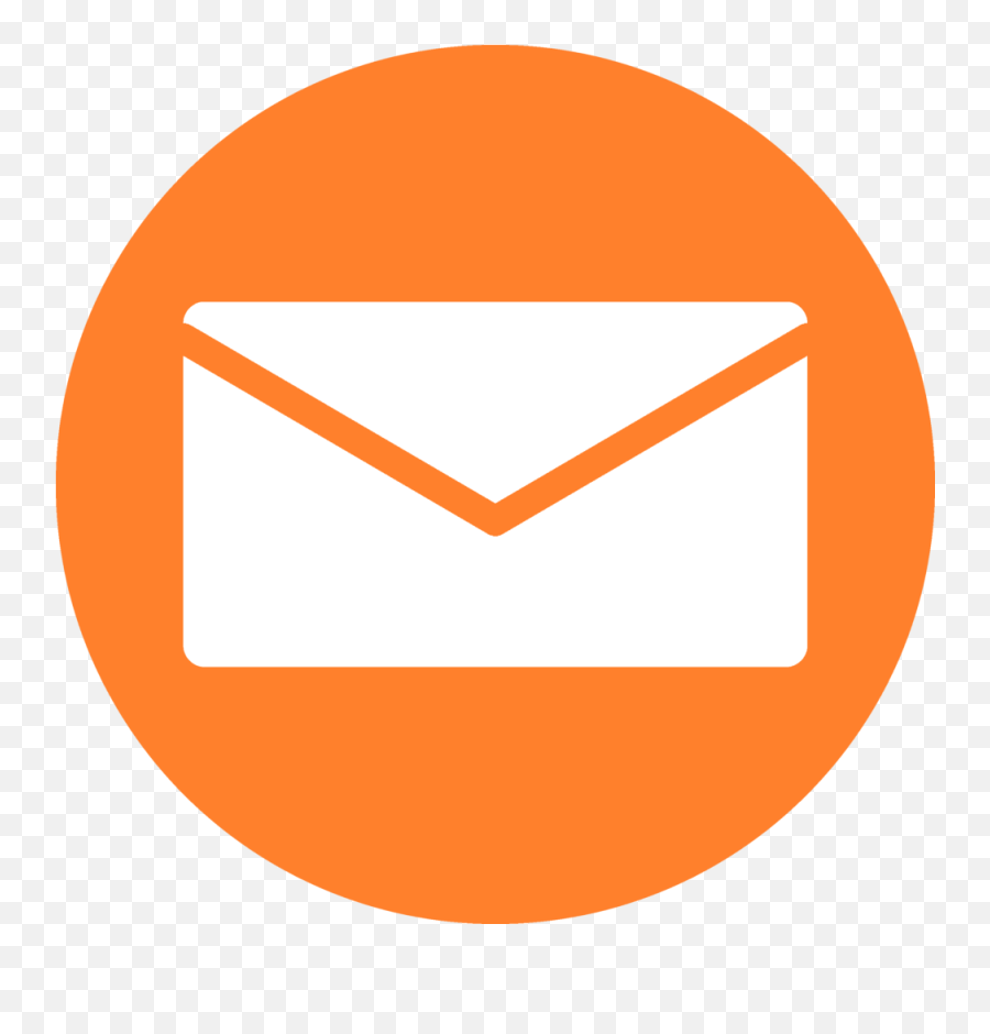Email Logo Icon Symbol Png - Icon,Orange Circle Png
