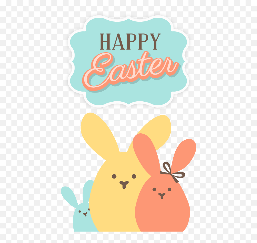 Download Vector Easter Bunny Rabbit Happy Free Clipart Hd - Cartoon Png,Bunny Clipart Png