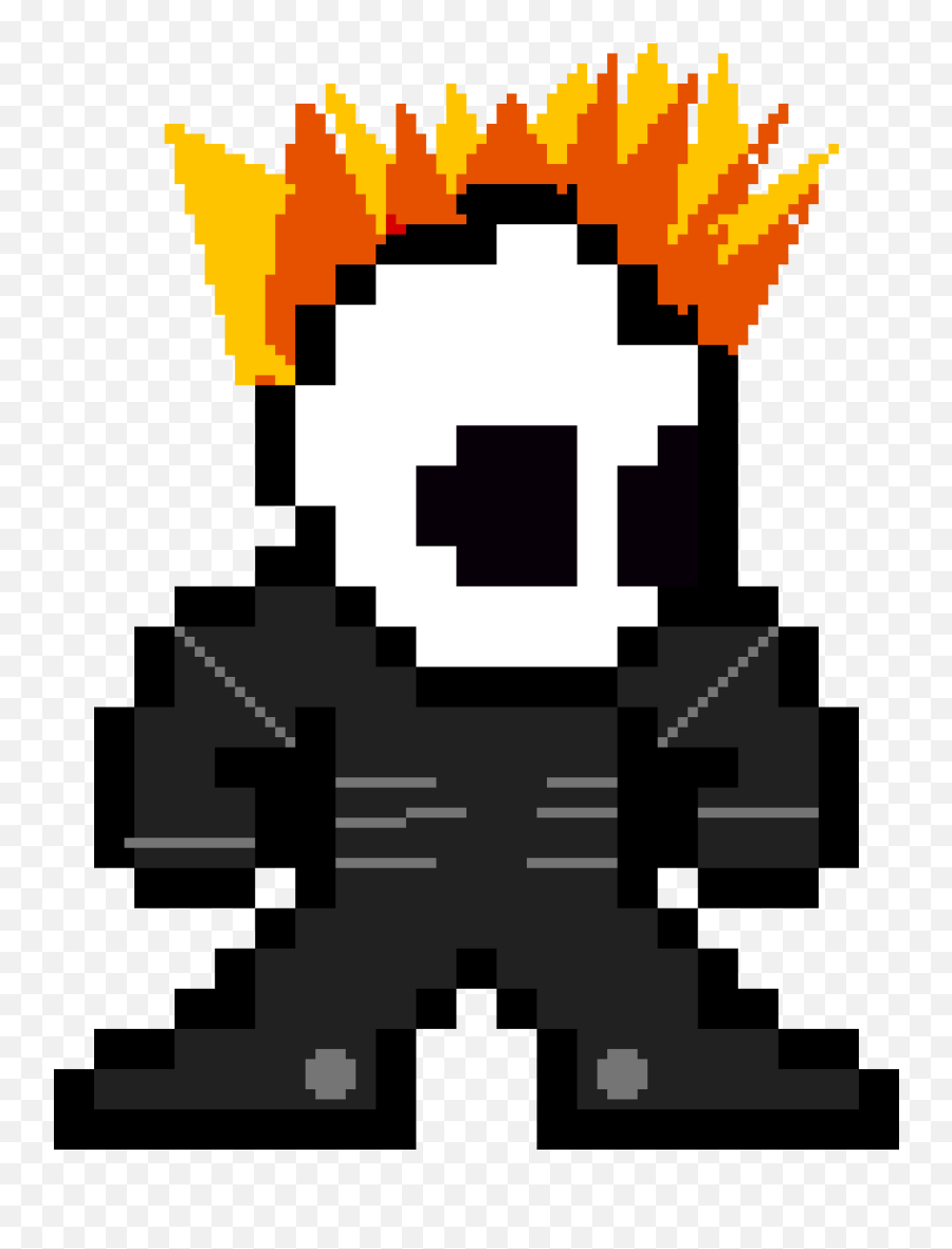 Pixilart - Ghost Rider Mega Man By Noblestrike23 Imagenes 8 Bits Png,Ghost Rider Png