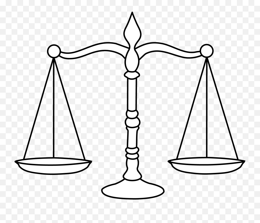 An Unpunished Situation Coloring Pages Scales Of Justice - Scale Clipart Black And White Png,Scale Transparent
