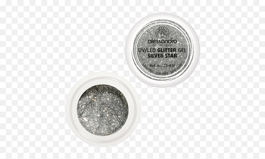 Glitter Gel Silver Star - Novelties Eye Shadow Png,Silver Glitter Png