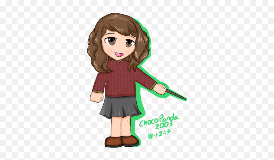 Hermione Granger Chibi By - Cartoon Png,Hermione Granger Png