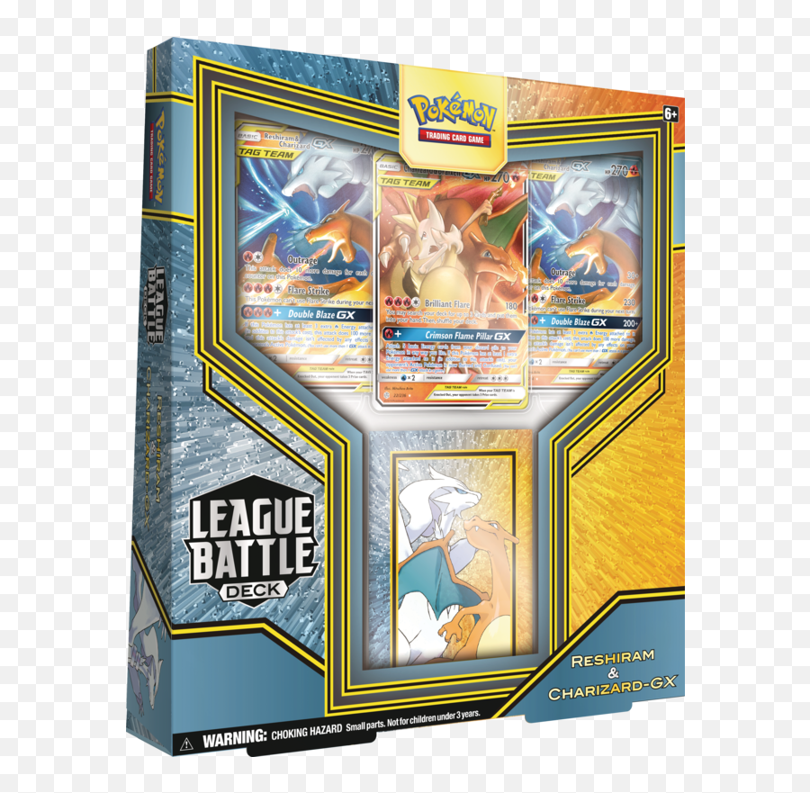 Pokemon - League Battle Deck Reshiram U0026 Charizard Preorder May 22 2020 Pokemon League Battle Deck Reshiram And Charizard Gx Png,Charizard Png