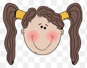 Blushing Girl Clip Art - Girl Face Clipart Png,Blushing Png