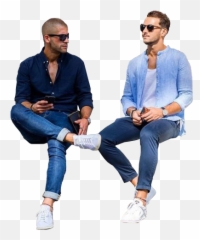Cutout Boys Sitting People Png Cut Out - People Sitting Png Summer,Boys Png