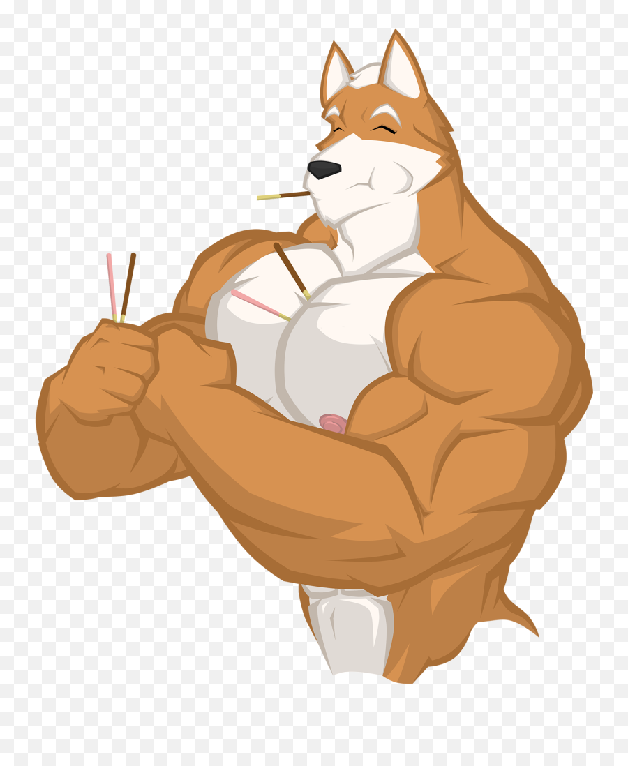 Pocky Day Fox - Fox Mccloud Fan Art Full Size Png Download Fox Mccloud Muscle,Pocky Png