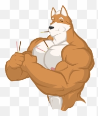 Pocky Day Fox - Fox Mccloud Fan Art Full Size Png Download Fox Mccloud Muscle,Pocky Png
