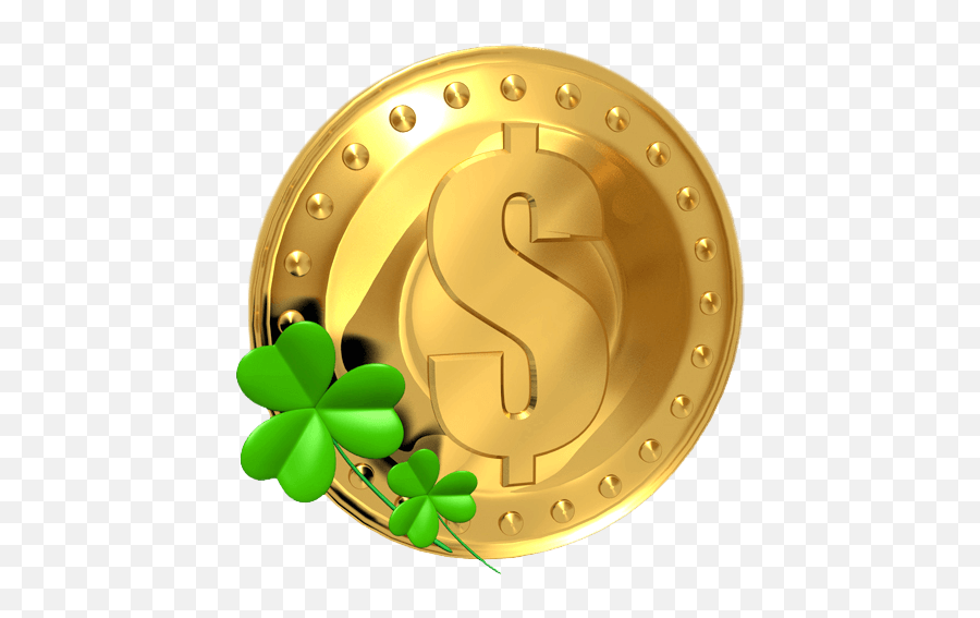 Transparent Gold Saint Patrick Lucky Coin Png Picture - St Patricks Day Coin,Gold Coins Png