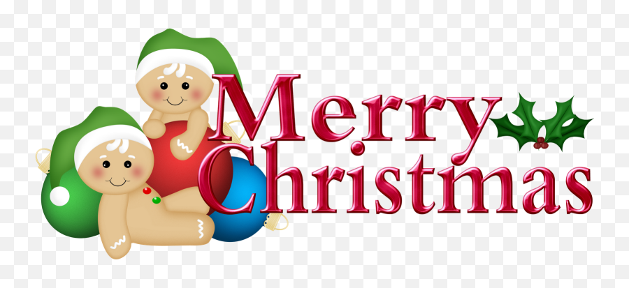 Merry Christmas Clip Art Free Download - Cute Merry Christmas Clipart For Kids Png,Merry Christmas Sign Png