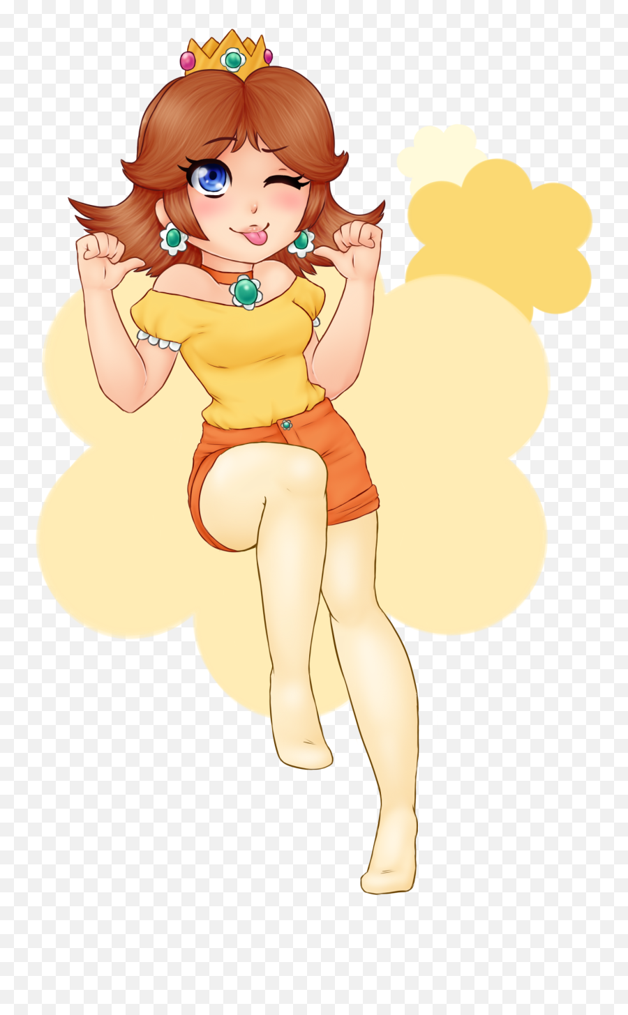 Princess Daisy By Ari - Star On Newgrounds Png,Princess Daisy Png