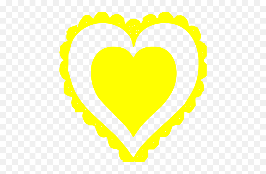 Yellow Heart 52 Icon - Free Yellow Heart Icons Heart Png,Yellow Heart Png