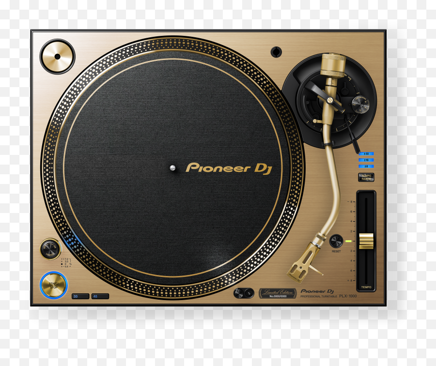 Plx - 1000 Hightorque Direct Drive Professional Turntable Pioneer Plx 1000 Gold Png,Turntable Png