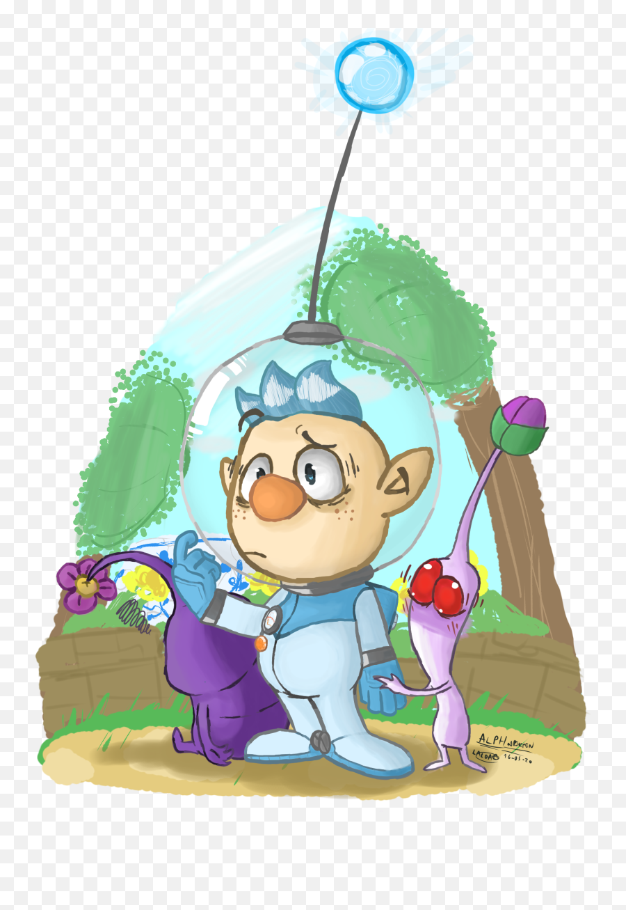 I Adore Alph Pikmin - Cartoon Png,Pikmin Png