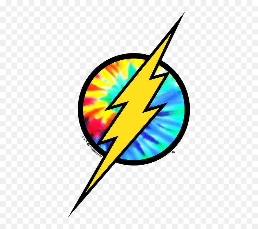 The Flash Tie Dye Logo Mens Tank - Flash Lightning Bolt Svg Png,The Flash Logo Png