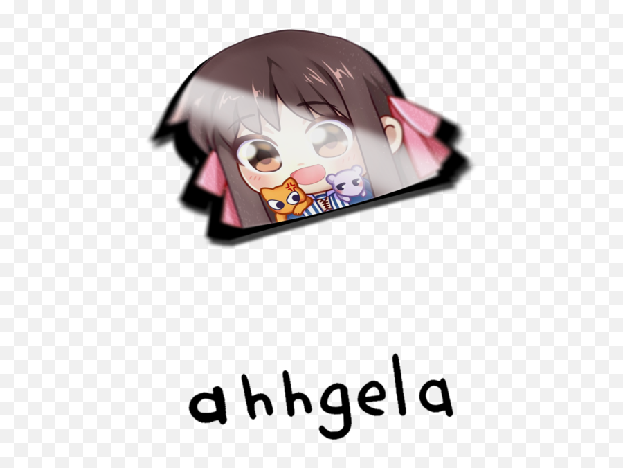 Tohru Honda Peeking Sticker - Fictional Character Png,Tohru Png