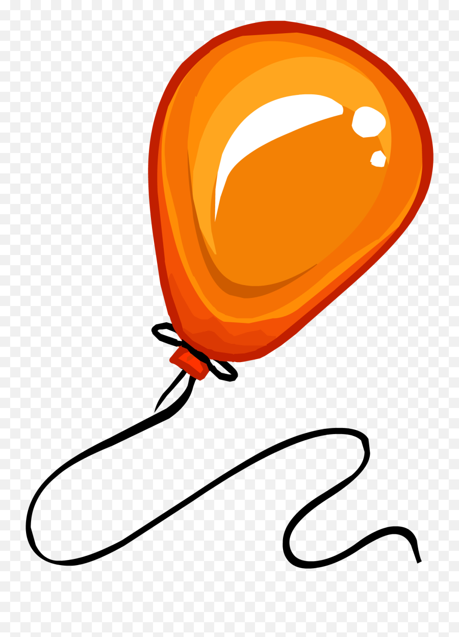 Orange Clipart Baloon - 1 Balloon Clipart Png 1466x1971 Club Penguin Balloons,Baloon Png