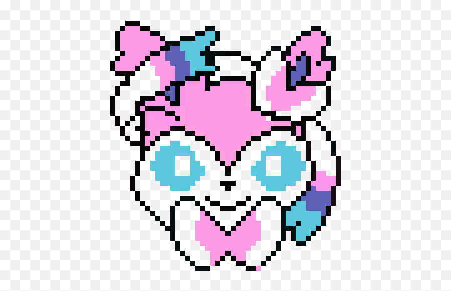 Sylveon Pixel Art Maker - Happy Png,Sylveon Png