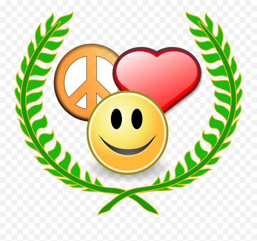 Download Peace Sign Clipart Emoji - Happiness And Positivity Logo Png,Peace Sign Emoji Png