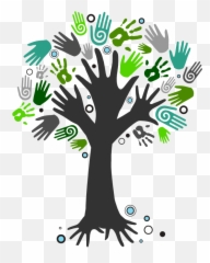 Download Hd As A Community We Still Face Unemployment Rates - Helping Hand Tree Png,Helping Hands Png