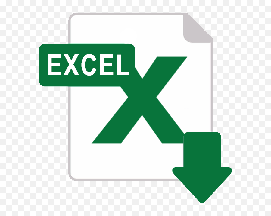 Excel Download Icon Png Transparent - Emergency Exit Keep Clear,Excel Png