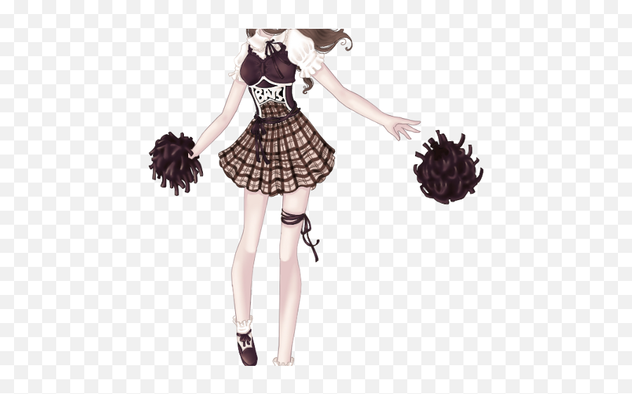 Download Sccheerleader Cheerleader Anime Animegirl Ghotic - Anime Girl Cheer Leader Png,Cheerleader Silhouette Png