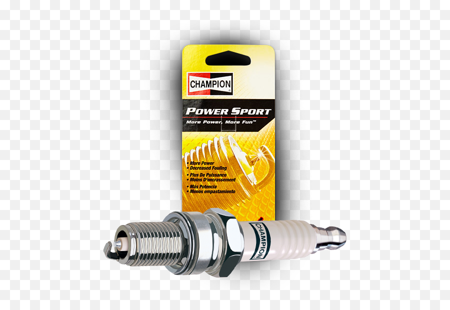 Download Hd Product View Power Sport Spark Plug By Champion - Champion Power Sport Logo Png,Champion Spark Plugs Logo