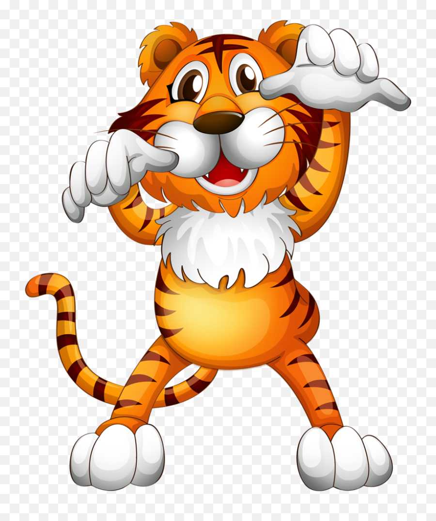B Lion Clipart Funny Tiger Drawing Window - Funny Tiger Clipart Png,Lion  Cartoon Png - free transparent png images 