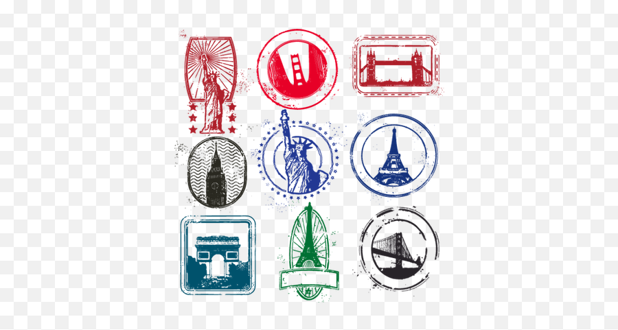 Pin - Travel Stamps Png,Stamps Png