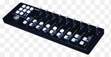 Download Icontrols Black 3d1 - Fader Knobs Midi Controller With Faders png