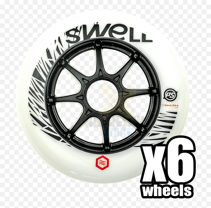 Powerslide Wheels Swell X6 110mm86a - Rim Png,Ebackpack Icon