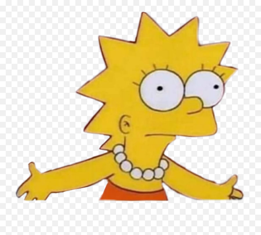 Stiker Simpsons Lisasimpson Lisa - Lisa Simpson What Meme Png,Lisa Simpson Png