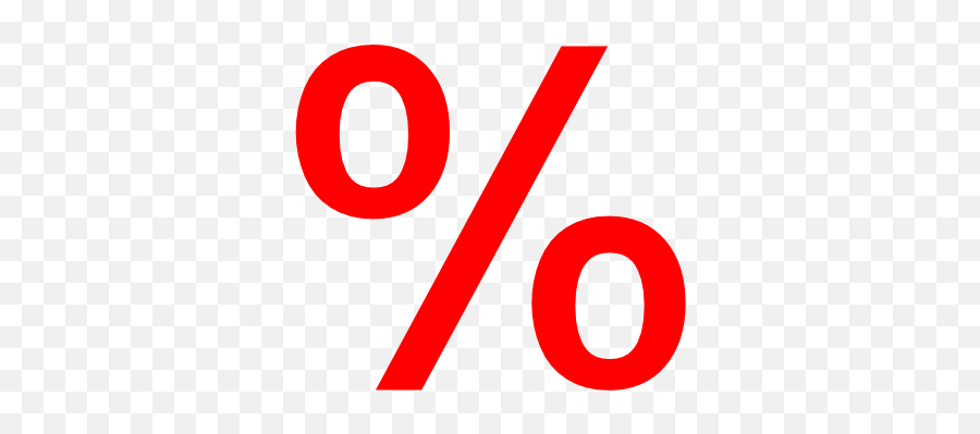 Percent Png High Quality Image - Red Percentage Icon Png,Battery Percentage Icon