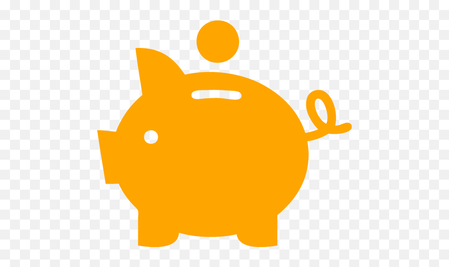 Orange Piggy Bank 2 Icon - Free Orange Piggy Bank Icons Piggy Bank Clipart Green Png,Piggy Bank Png