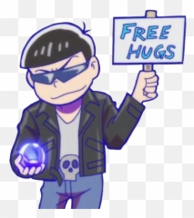 Anime Boy Karamatsu Matsuno And Osomatsu San 1369282 - Karamatsu With Sign png