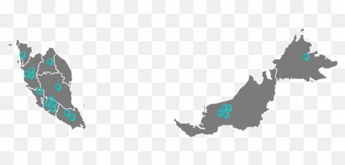 Jayagas Household Services - Malaysia Map Vector png
