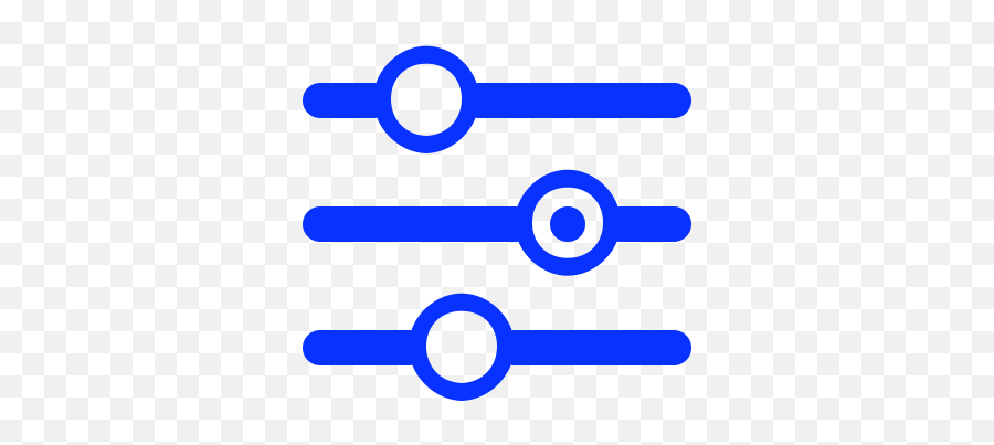 Configuration Sliders Adjust Filter Preferences - General Settings Icon Png,More Options Icon