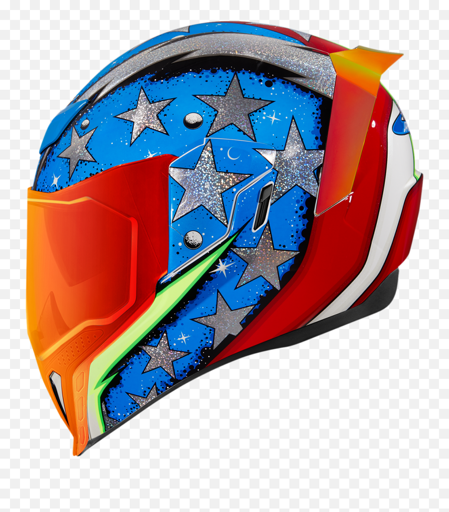 Icon Airflite Space Force Glory Fullface Motorcycle Riding Street Racing Helmet Jtu0027s Cycles - Space Force Helmet Png,Red Icon Helmet
