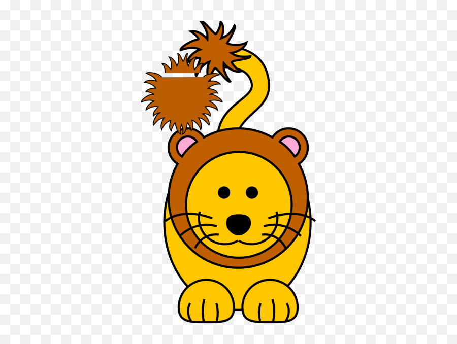 Cartoon Golden Lion Png Svg Clip Art For Web - Download Cartoon Lion Clipart,Cute Safari Icon