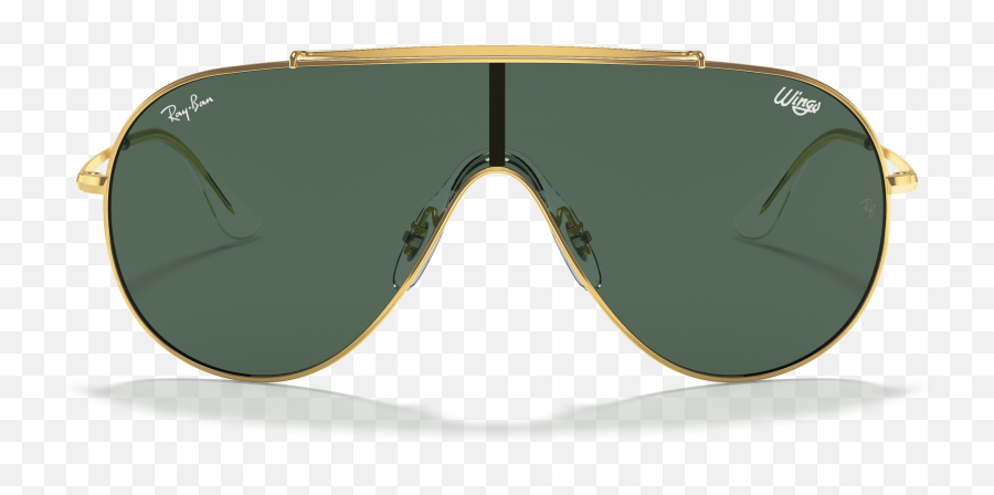 Ray - Ban Rb3597 Wings 33 Green Classic U0026 Gold Sunglasses Full Rim Png,Icon Ray Ban