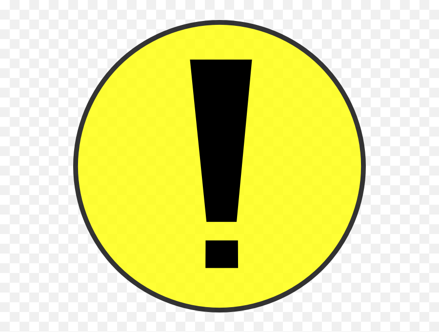 Yellow Warning Clip Art - Vector Clip Art Dot Png,Yellow Warning Icon
